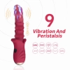 Wibrator punktu G czerwony realistyczny 9 wibracji B Series Joy USB 22 cm