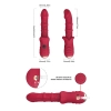 Wibrator punktu G czerwony realistyczny 9 wibracji B Series Joy USB 22 cm