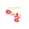 Pierścień wibrujący Big Mouth czerwony 9 funkcji B Series Joy 7 cm