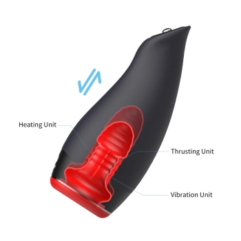 Masturbator Pleasure Engine z wibracją i podgrzewaniem Otouch