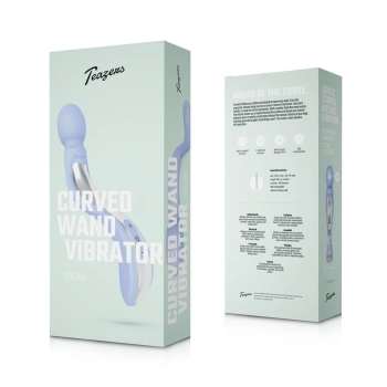 Wibrator wand zakrzywiony Teazers lawendowy USB