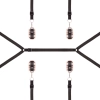 Rosy Gold - Under-Mattress Restraint Set - Black