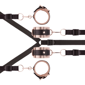 Rosy Gold - Under-Mattress Restraint Set - Black