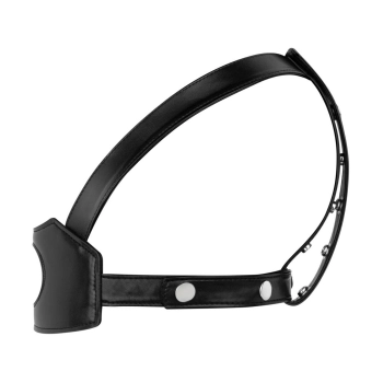 Uprząż strap on na głowę Bedroom Fantasies czarna