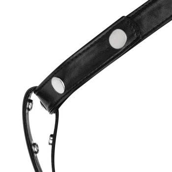 Uprząż strap on na głowę Bedroom Fantasies czarna