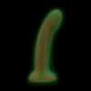 Dildo silikonowe EasyToys Candy Swirl świecące w ciemności różowe 19 cm