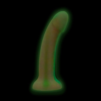 Dildo silikonowe EasyToys Candy Swirl świecące w ciemności różowe 19 cm