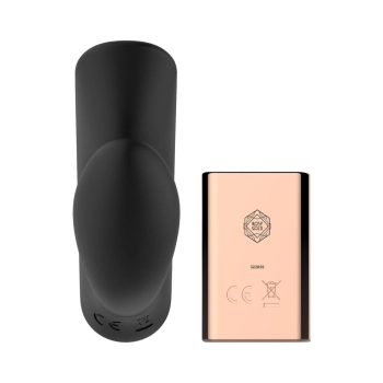 Wibrator do noszenia z etui ładującym Rosy Gold czarny