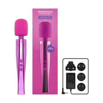 Masażer wand MyMagicWand różowy silikonowy wodoodporny