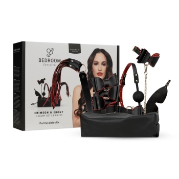 Zestaw BDSM luxury 8 elementów Bedroom Fantasies czarny