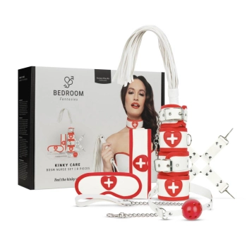 Zestaw BDSM medyczny Kinky Care Bedroom Fantasies biały 8 el.