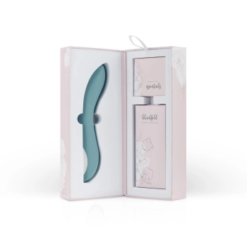 Wibrator punktu G Rose Bloom niebieski USB 20 cm
