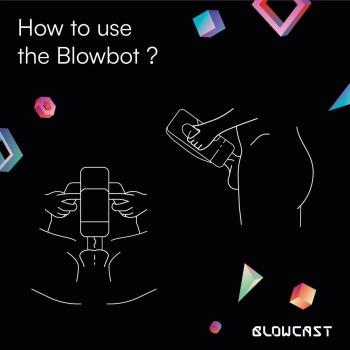 Automatyczny masturbator Blowbot BLOWCAST z wibracją i podgrzewaniem
