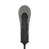 Pompowany korek analny EasyToys czarny 14,5 cm