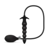 Pompowany korek analny EasyToys 20 cm czarny
