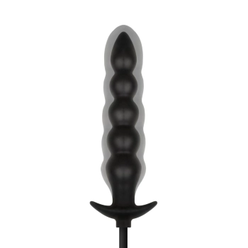 Pompowany korek analny EasyToys 20 cm czarny