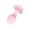 Korek analny szklany EasyToys różowy 7 cm