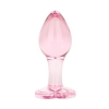 Korek analny szklany EasyToys różowy 7 cm