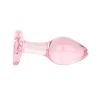 Korek analny szklany EasyToys różowy 7 cm