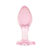 Korek analny szklany EasyToys różowy 7 cm
