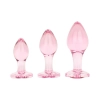 Korek analny szklany EasyToys różowy 7 cm