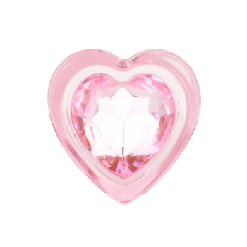 Korek analny szklany EasyToys różowy 7 cm