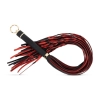 Flogger ekoskórzany EasyToys czerwono czarny 64 cm