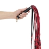 Flogger ekoskórzany EasyToys czerwono czarny 64 cm
