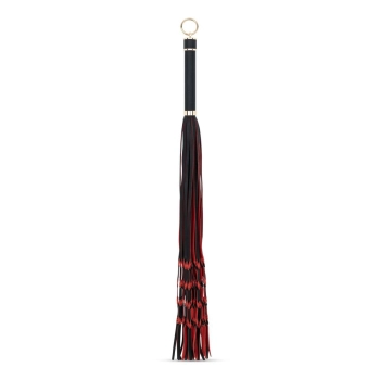 Flogger ekoskórzany EasyToys czerwono czarny 64 cm