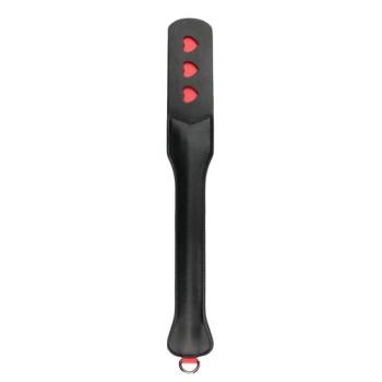 Packa skórzana EasyToys z sercami czarna 47 cm