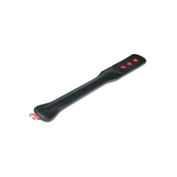 Packa skórzana EasyToys z sercami czarna 47 cm