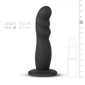 Strap on silikonowy EasyToys realistyczny czarny 13 cm