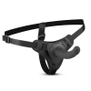 Strap on silikonowy EasyToys zakrzywiony czarny 13 cm