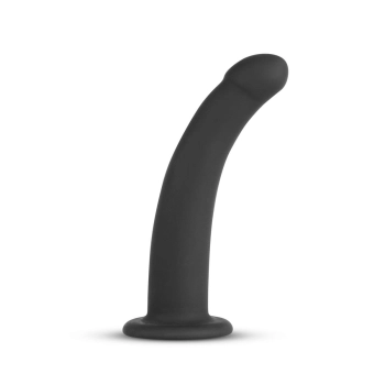 Strap on silikonowy EasyToys zakrzywiony czarny 13 cm