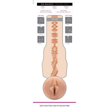 Realistyczny masturbator Fleshlight Girls Mia Malkova Lvl Up 25 cm