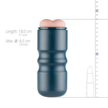 Masturbator analny FPPR żebrowany różowy 18 cm