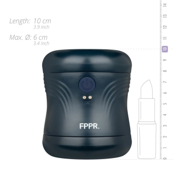 Masturbator wibrujący FPPR niebieski USB 10 cm