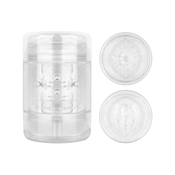 Masturbator dwustronny transparentny FPPR 11 cm