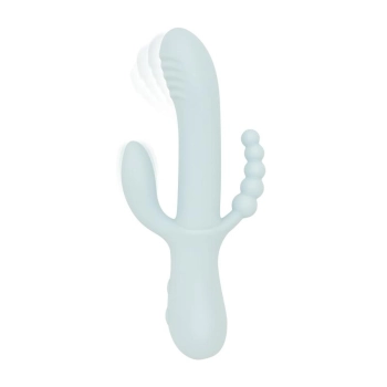 Wibrator silikonowy Good Vibes Only Sage niebieski USB 22 cm