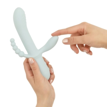 Wibrator silikonowy Good Vibes Only Sage niebieski USB 22 cm