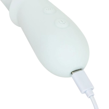 Wibrator silikonowy Good Vibes Only Sage niebieski USB 22 cm