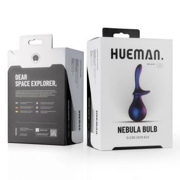 Gruszka analna silikonowa Hueman Nebula fioletowa 25 cm
