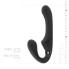 Strap on samonośny No Parts Avery wibrujący USB 22 cm czarny