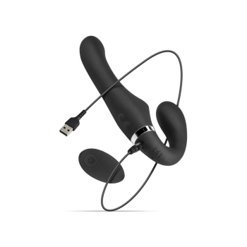Strap on samonośny No Parts Avery wibrujący USB 22 cm czarny