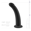 Dildo silikonowe No Parts Parker czarne 19,5 cm