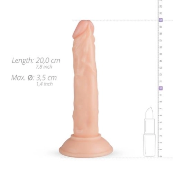 Dildo realistyczne Blane EasyToys beżowe 20 cm z przyssawką