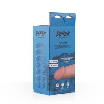 Dildo realistyczne Derek EasyToys beżowe 22 cm z przyssawką