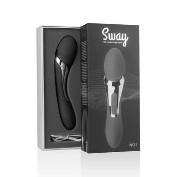 Wibrator różdżka Sway Vibes Wand silikonowy czarny USB