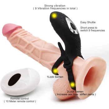 Regulowany podwójny pierścień wibrujący z pilotem B Series Cute USB