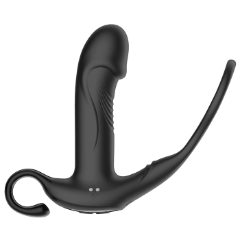 Wibrator analny z pchnięciem B Series Cute silikonowy 10+10